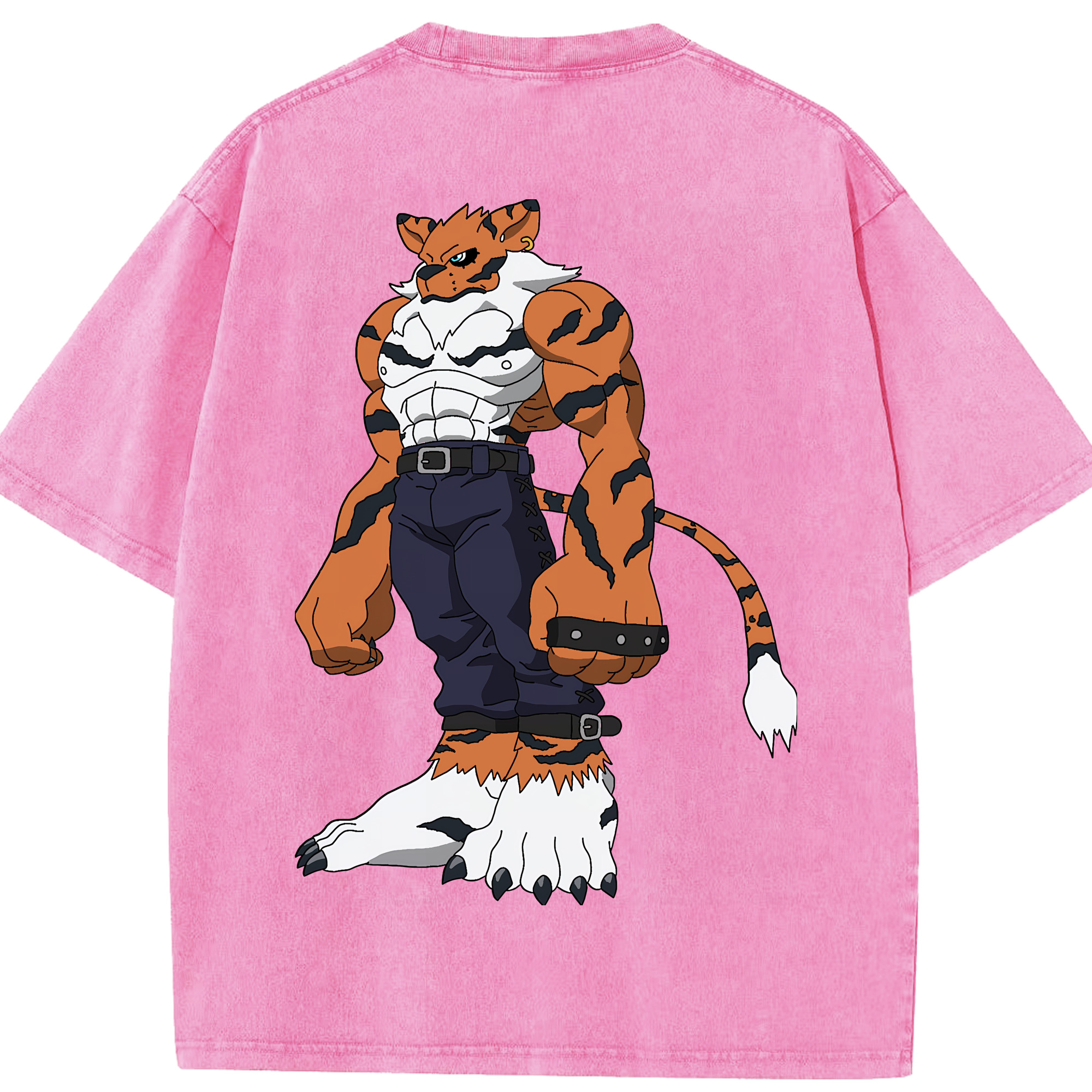 （画像用） Digimon デジタルモンスター/デジモン 綿100% ヴィンテージ風 半袖Tシャツ（背面プリント）